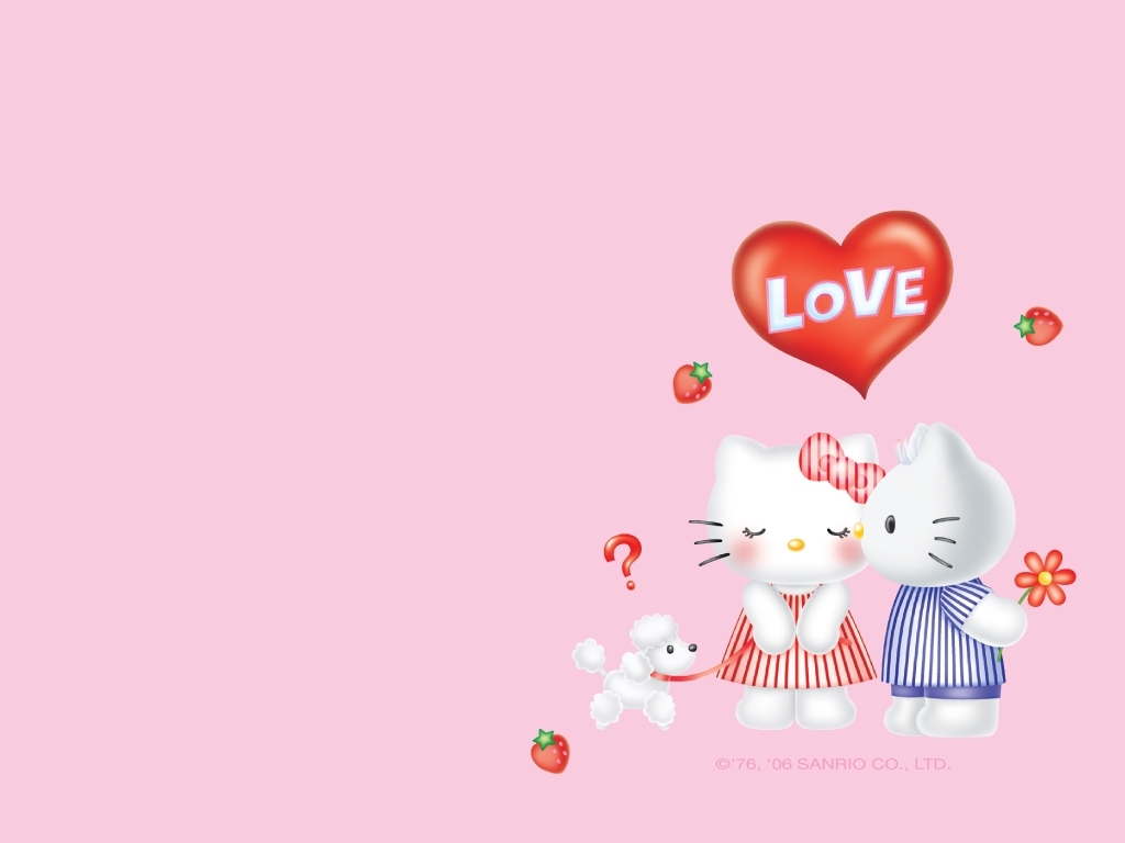 Love Wallpaper Hello Kitty