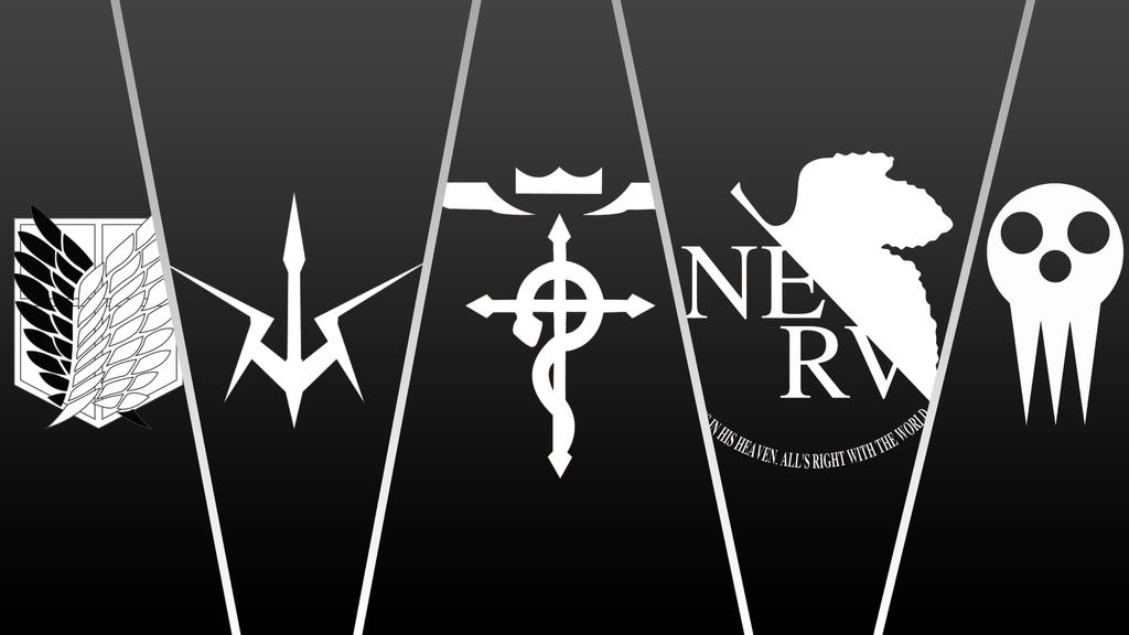 Anime Symbols Wallpaper By Majesticplatypus
