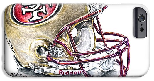San Francisco 49ers Helmet iPhone Case Cover For Sale By