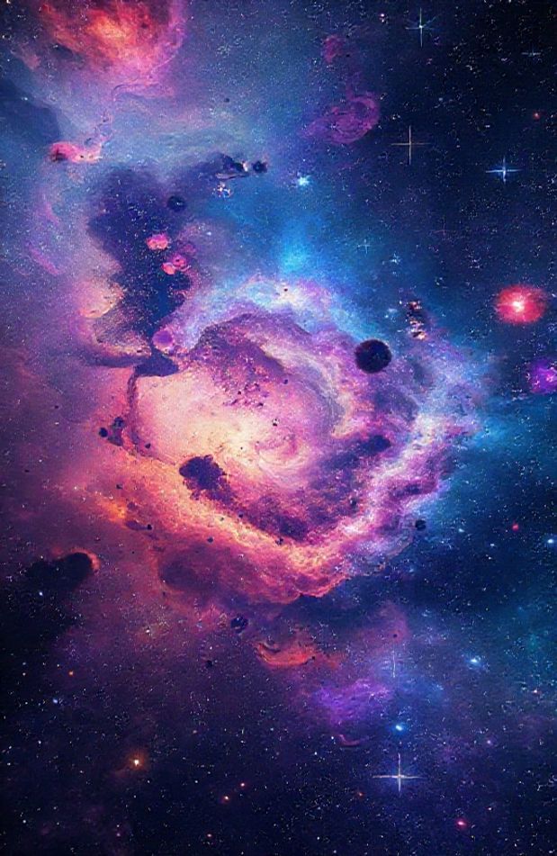 Trippy Space Wallpaper