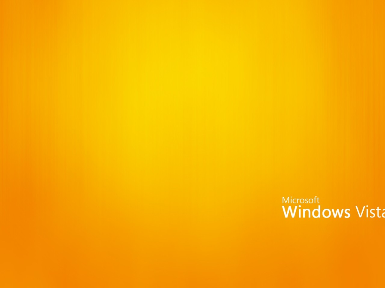 Orange Windows Vista Wallpaper HD