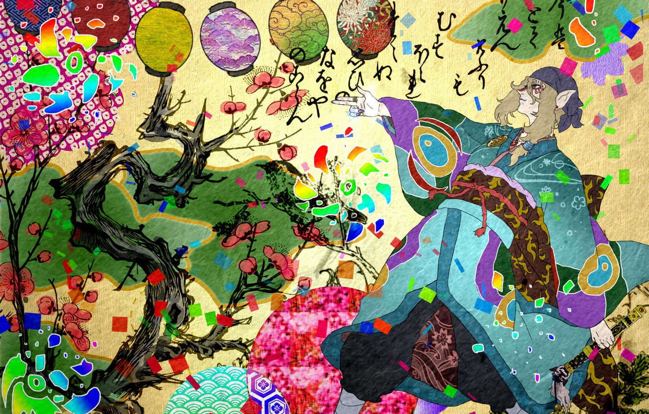 Wallpaper Tree Art Guy Mononoke Kusuriuri Image For Desktop