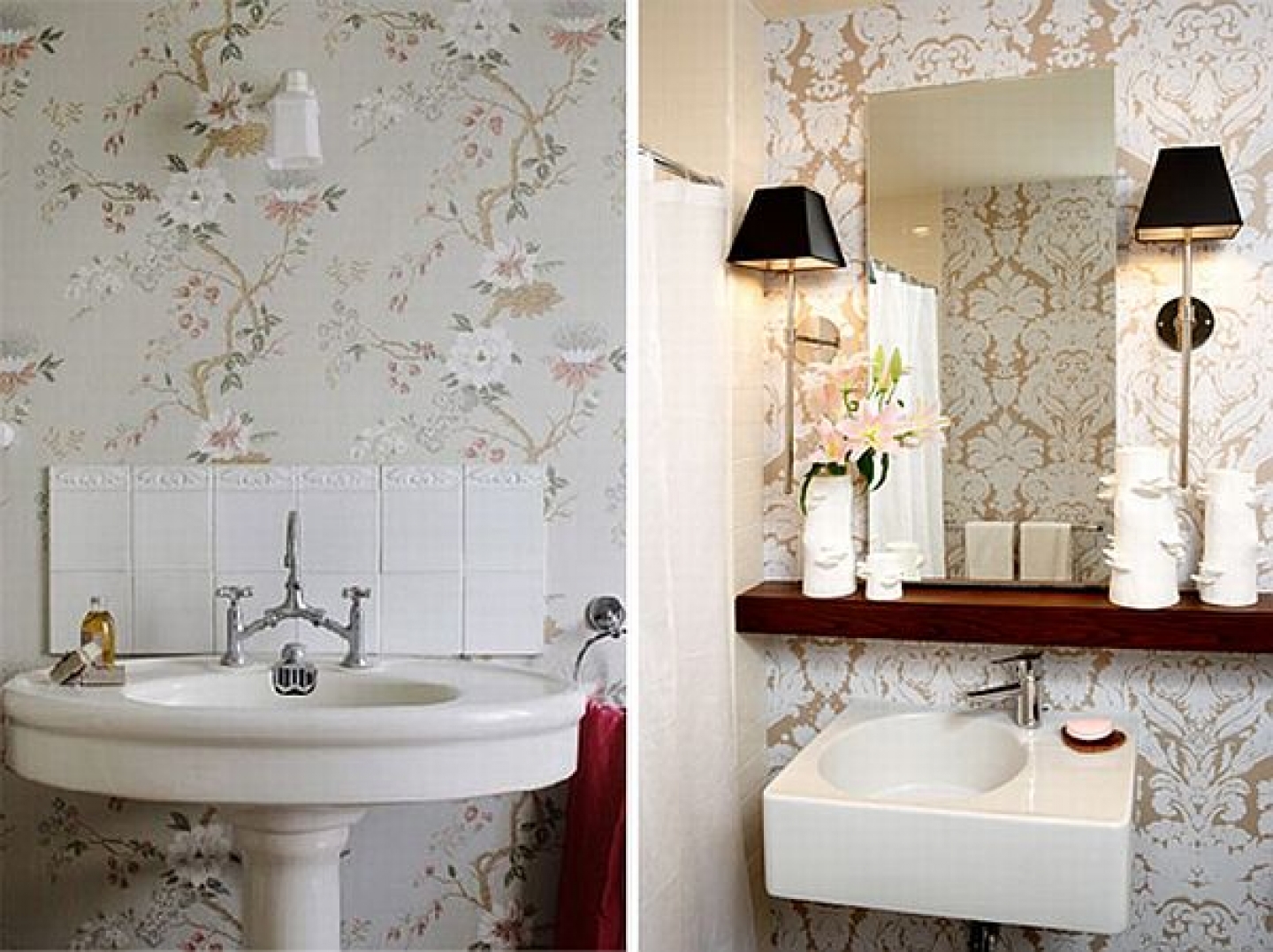Bathroom wallpaper murals designs ideas picture