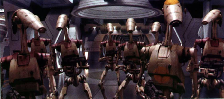 Office Battle Droid And Platoon Star Wars Droids Wallpaper Image