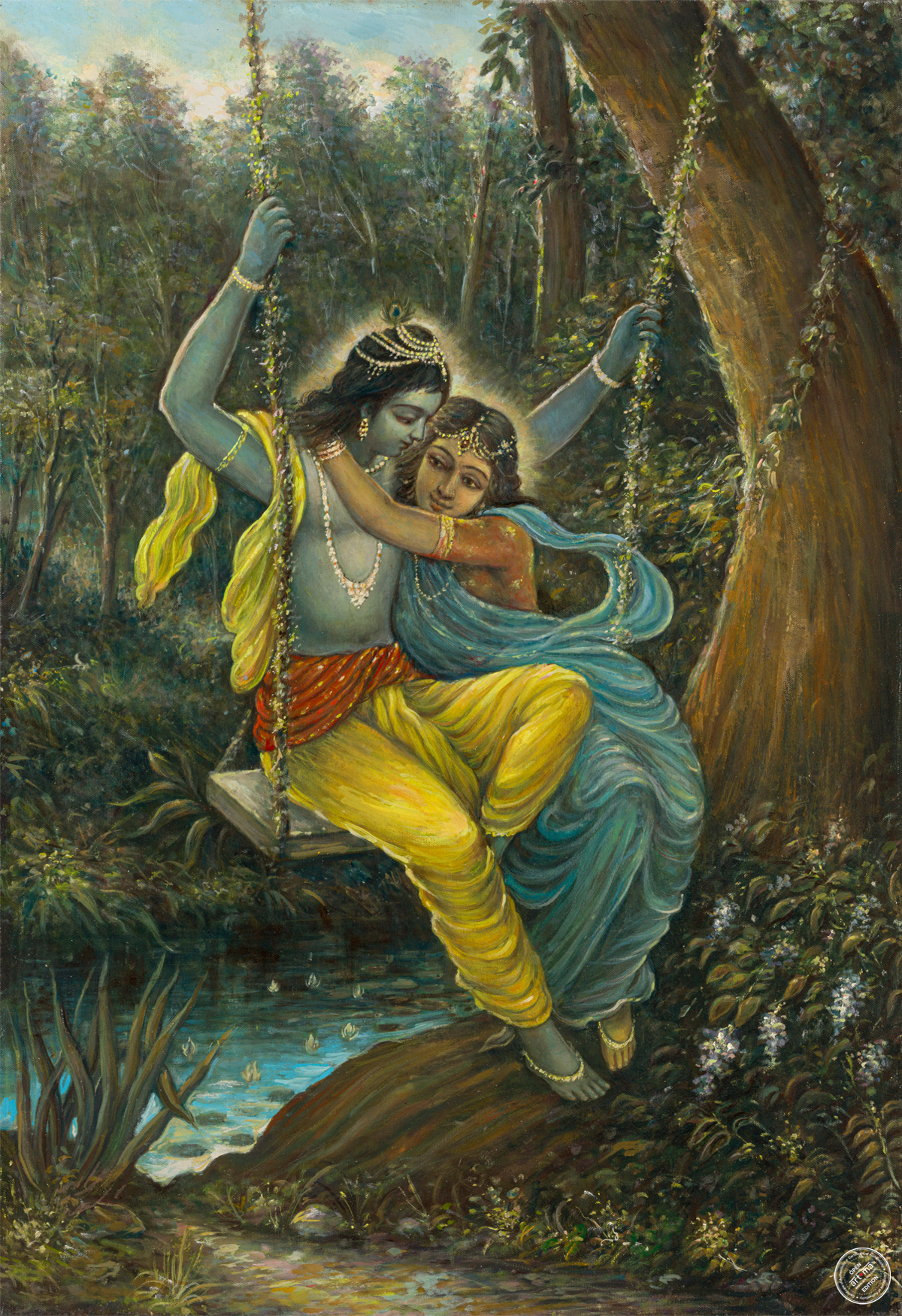 Radha Krishna Swing Art Ma