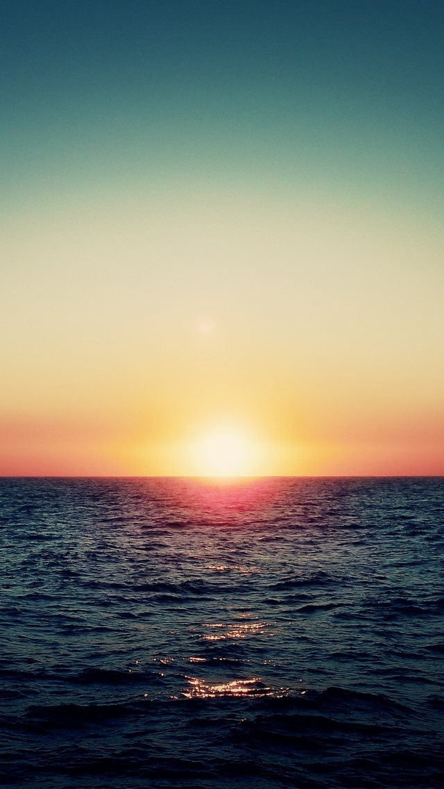 Ocean Sunset iPhone 5s Wallpaper iPad