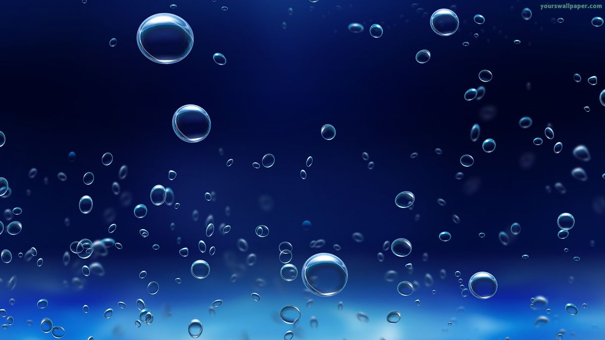 Water Bubbles Deep Blue IwallHD Wallpaper HD
