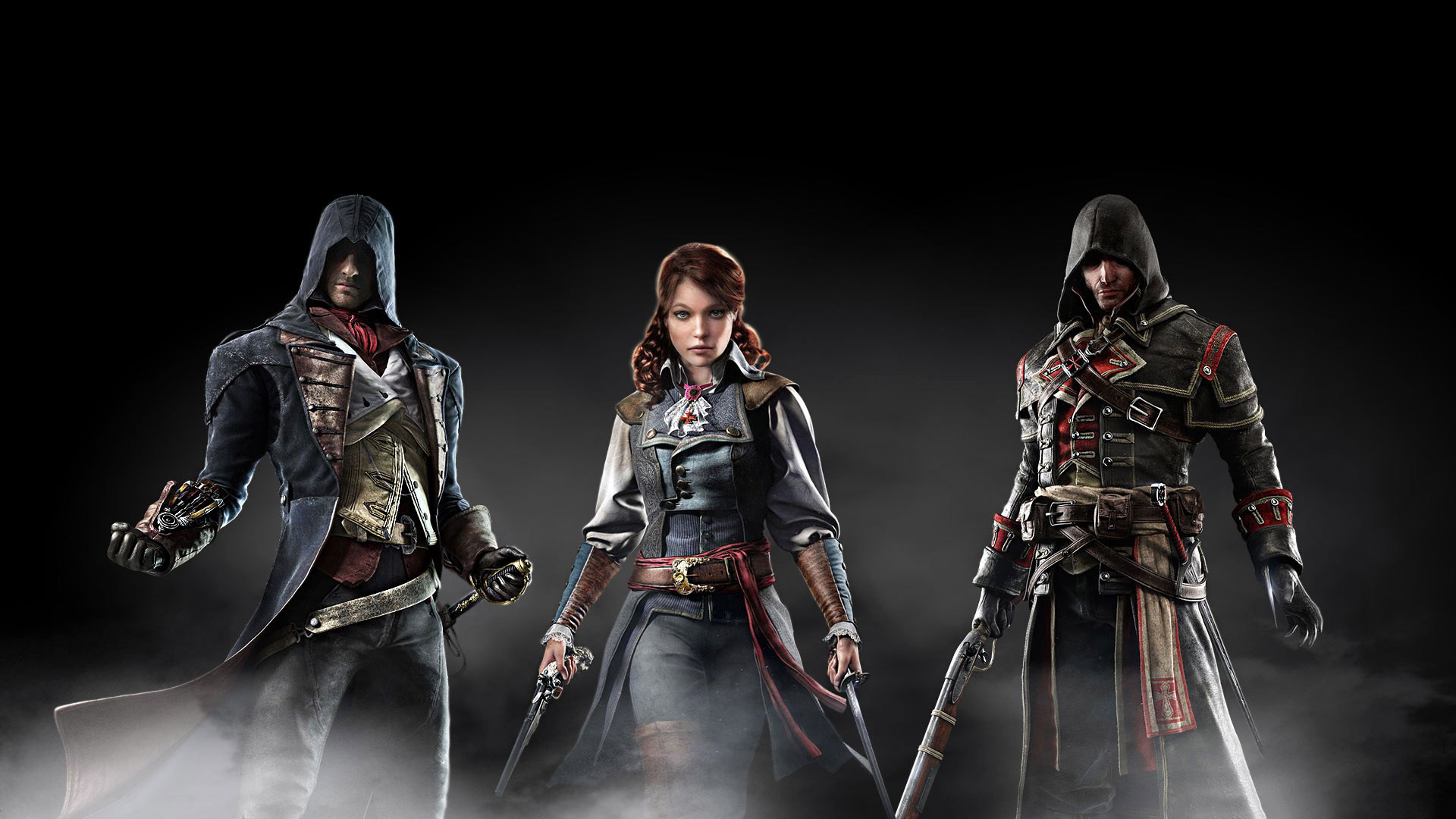 Assassin S Creed Unity Vs Rogue Wallpaper