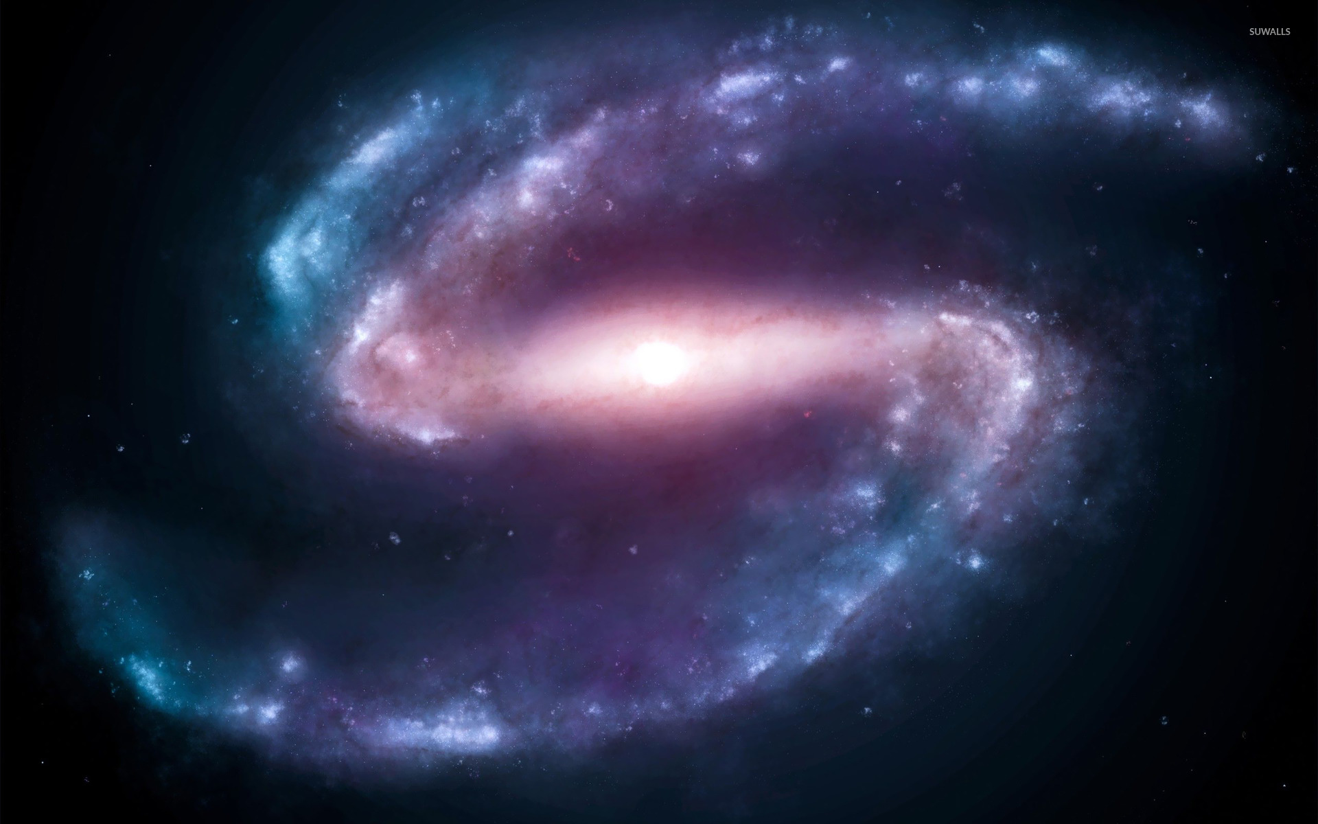Barred Spiral Galaxy Wallpaper Space