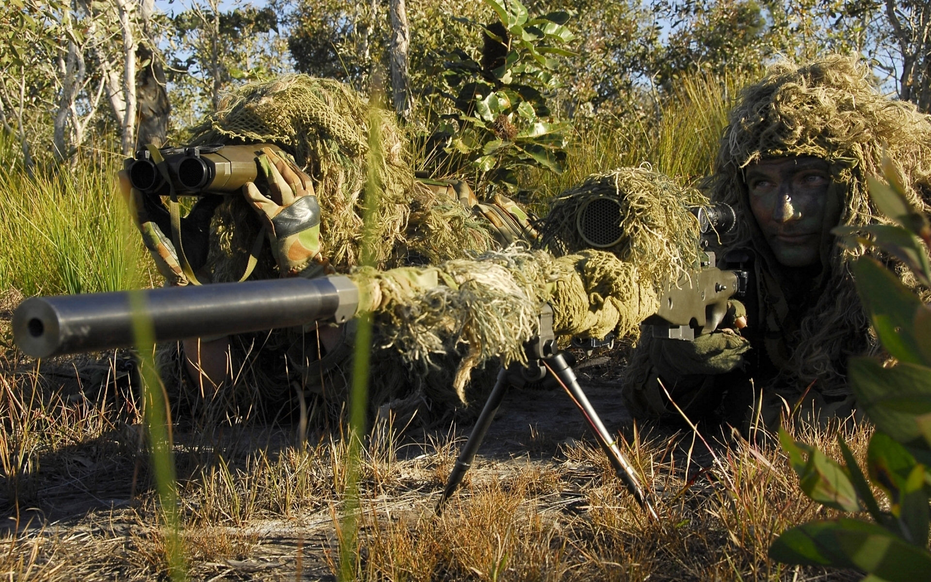 Military Sniper Us Infantry War Gun Wallpaper