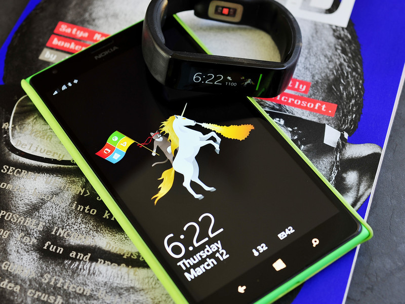 Here is the Microsoft Ninja Cat on a Unicorn for your Microsoft Band