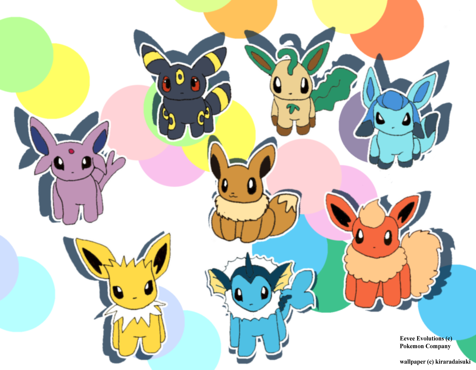 Pokemon Eevee Evolutions Wallpaper