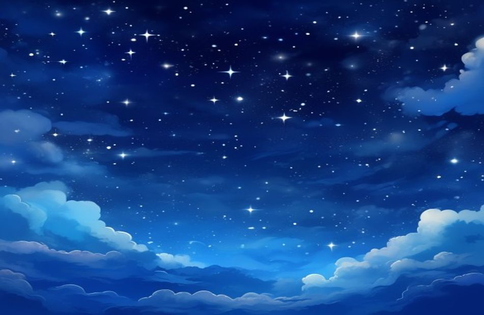 Blue Night Sky Wallpaper