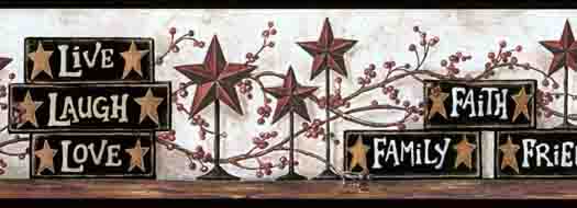 Pin Country Star Wallpaper Border