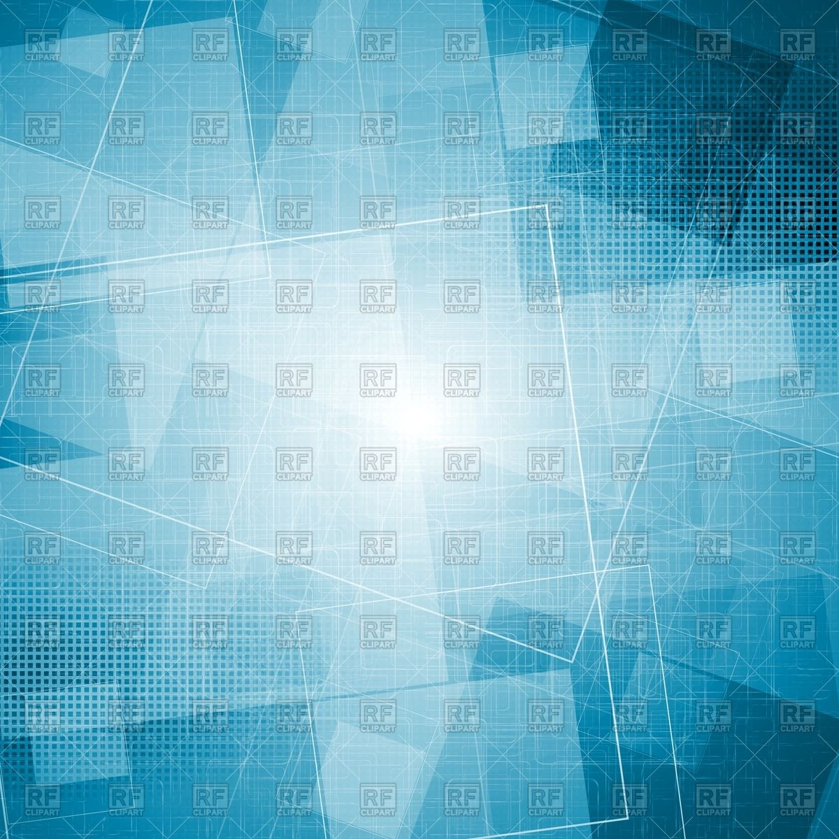Abstract Blue Grunge Tech Wallpaper With Squares Vector Image Of