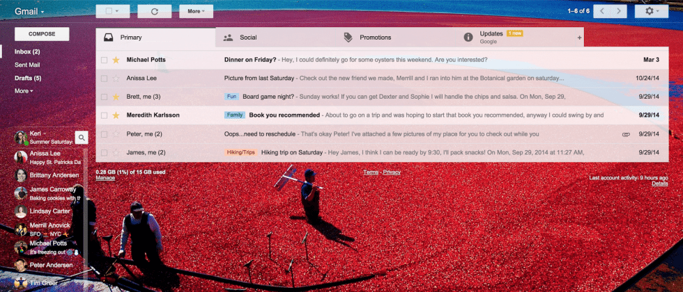 Gmail Adds More Themes And Emoji Slashgear