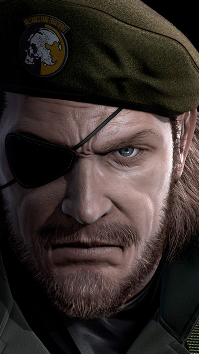 Big Boss Metal Gear Solid Eyepatch iPhone 5s Wallpaper