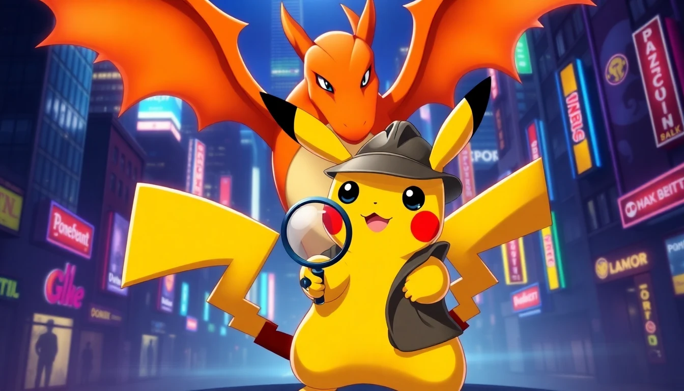 Detective Pikachu Charizard Wallpaper
