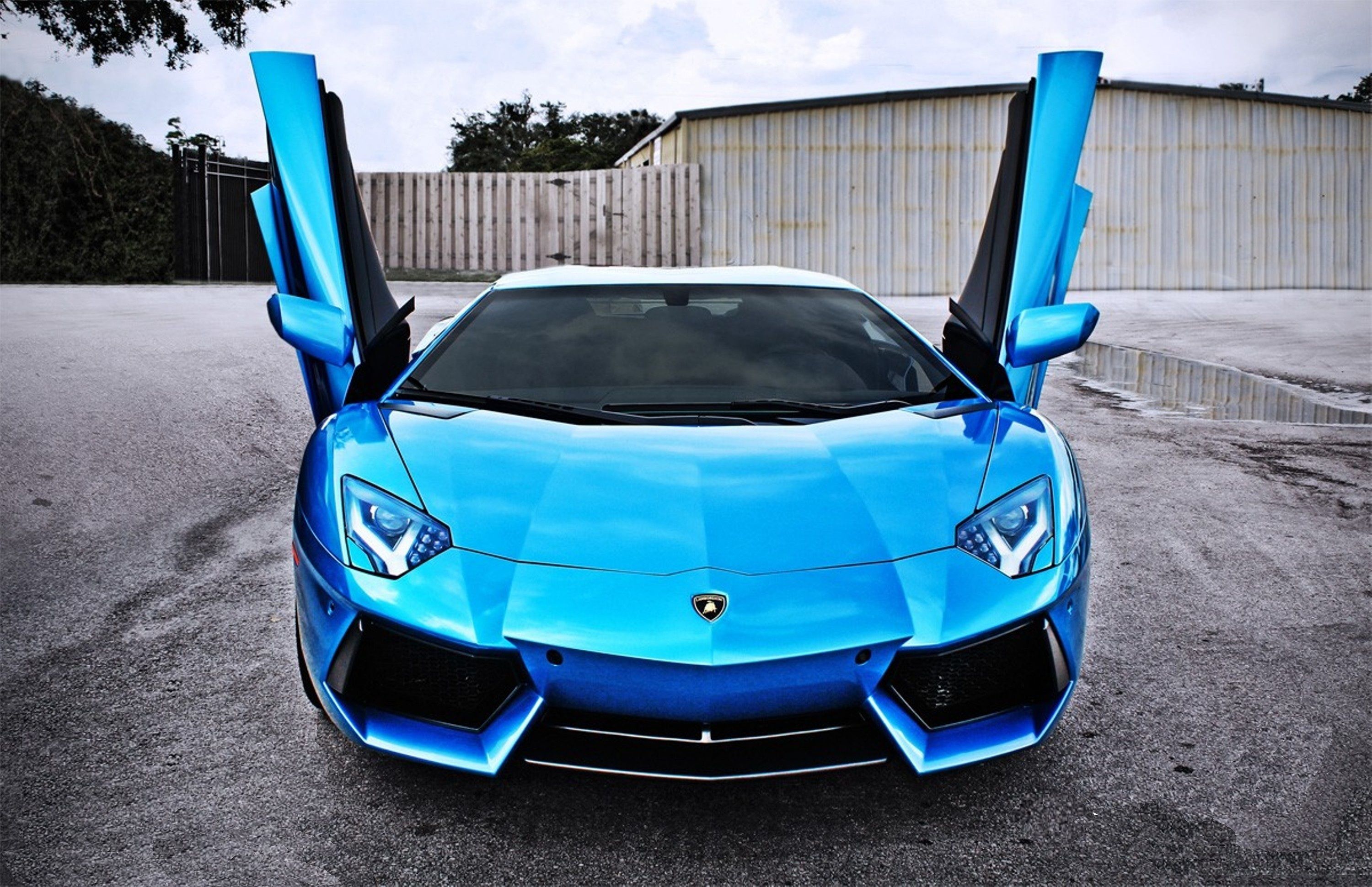 Blue Lamborghini Wallpaper High Definition