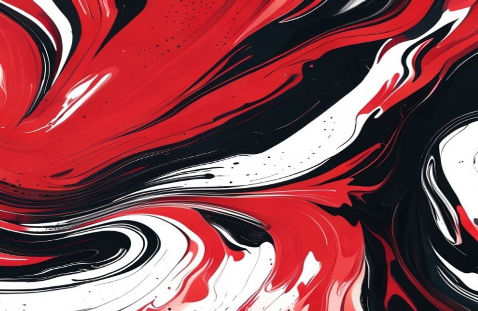 Red Black White Abstract Wallpaper