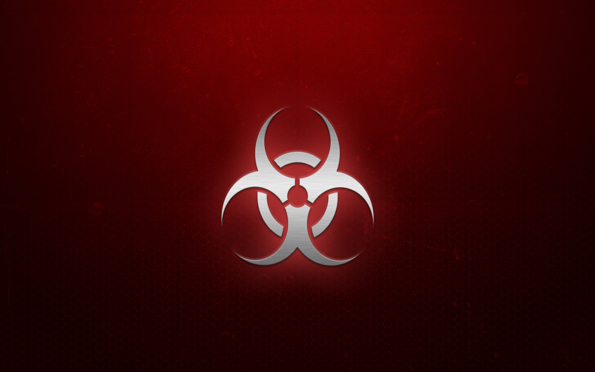 Wallpaper For Red Biohazard Symbol