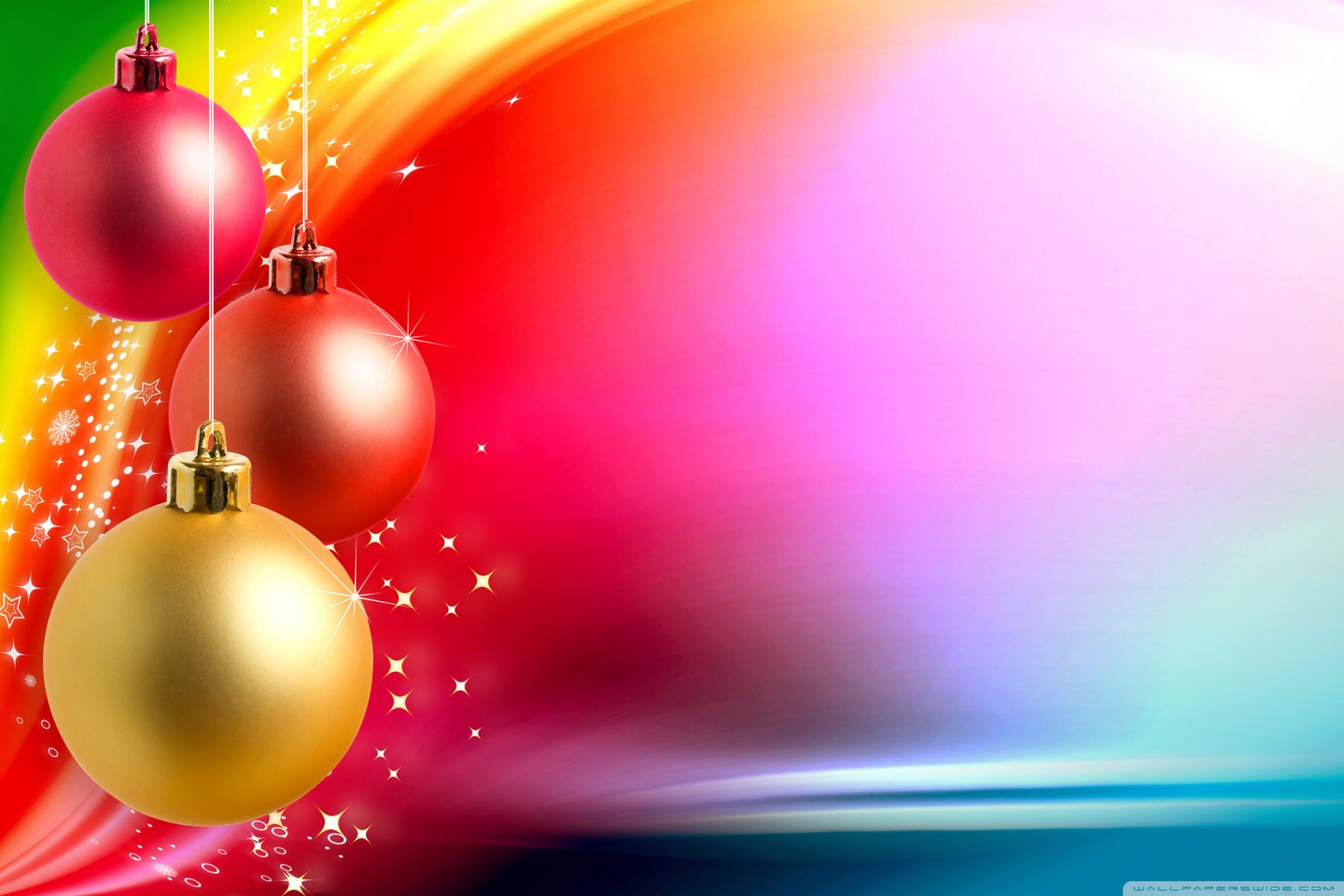 Colorful Christmas Background 4k HD Desktop Wallpaper For