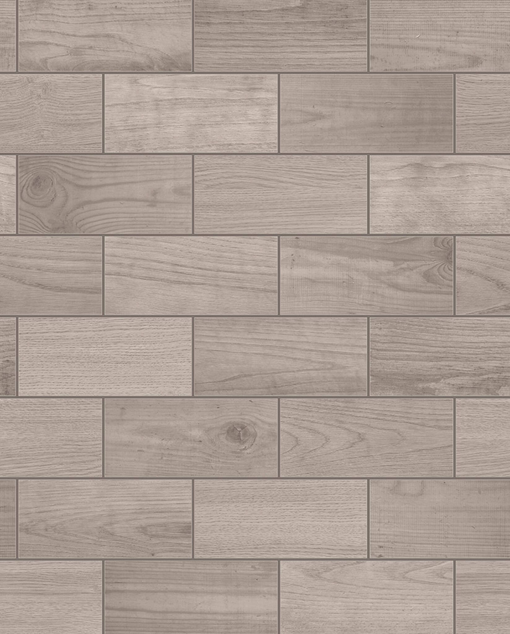 Vinyl Wooden Floor Tiles Wallpaper