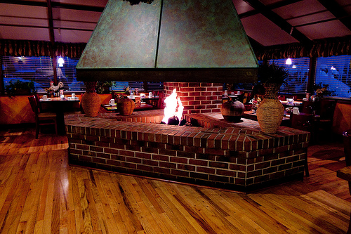 Cozy Fireplace Photo Sharing