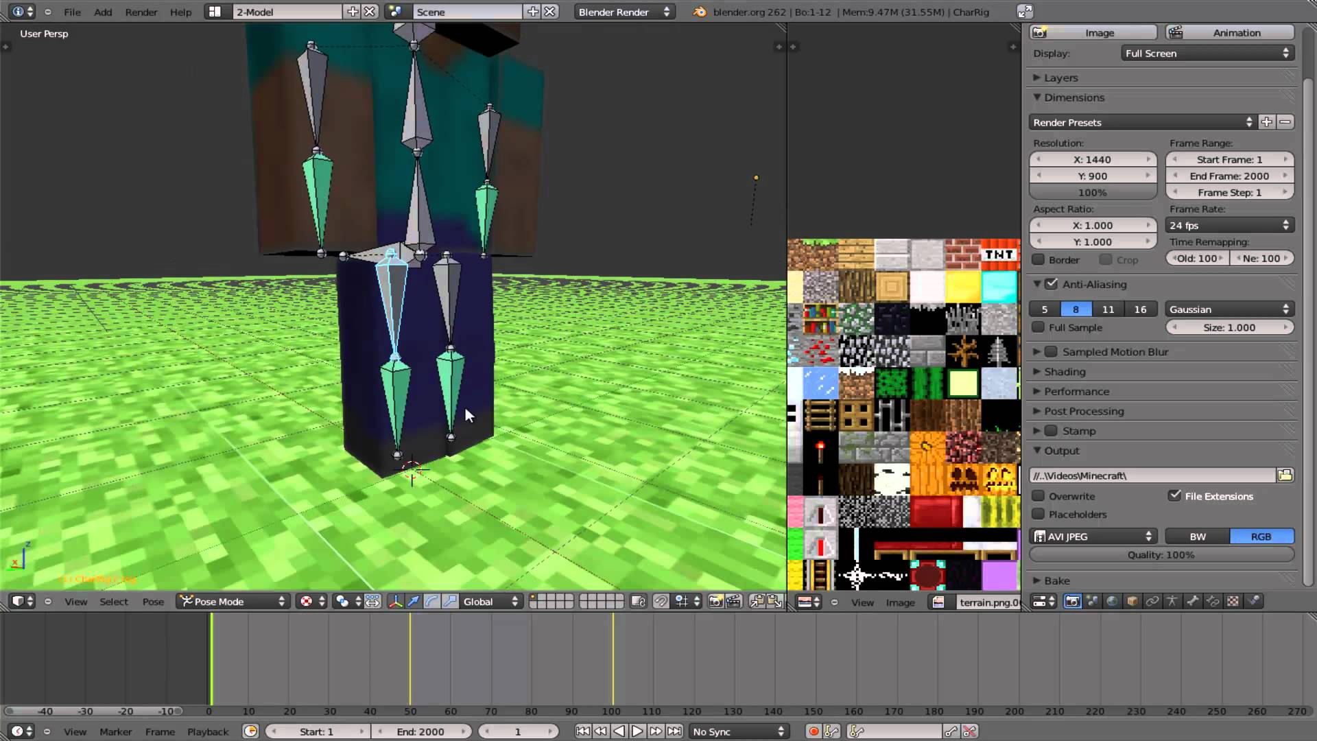 Minecraft Animation Wallpaper In Blender Erstellen Und