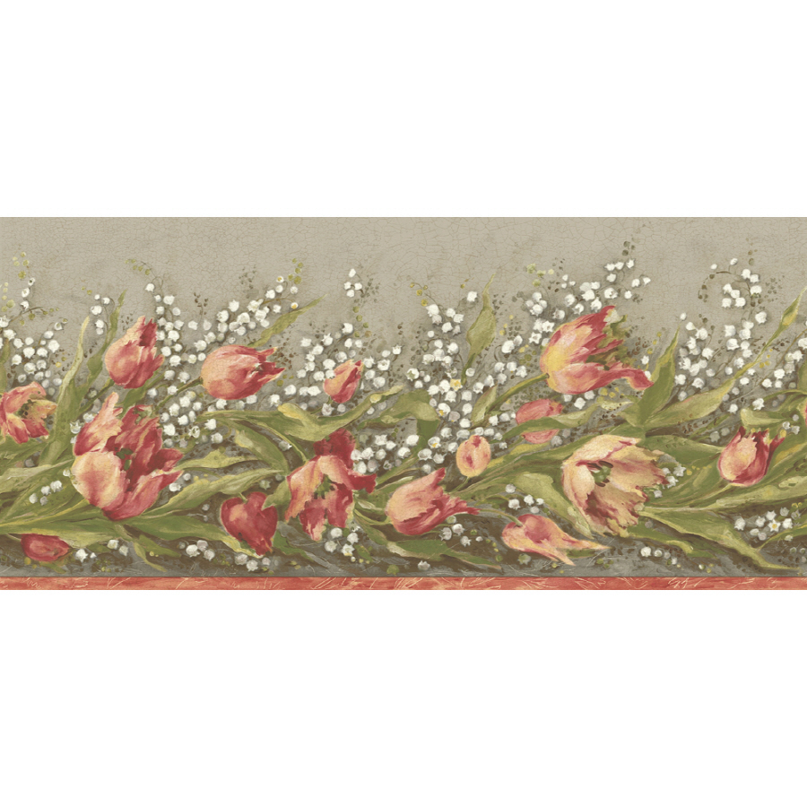 Free download Sanitas 9 34 Floral Trail Prepasted Wallpaper Border at