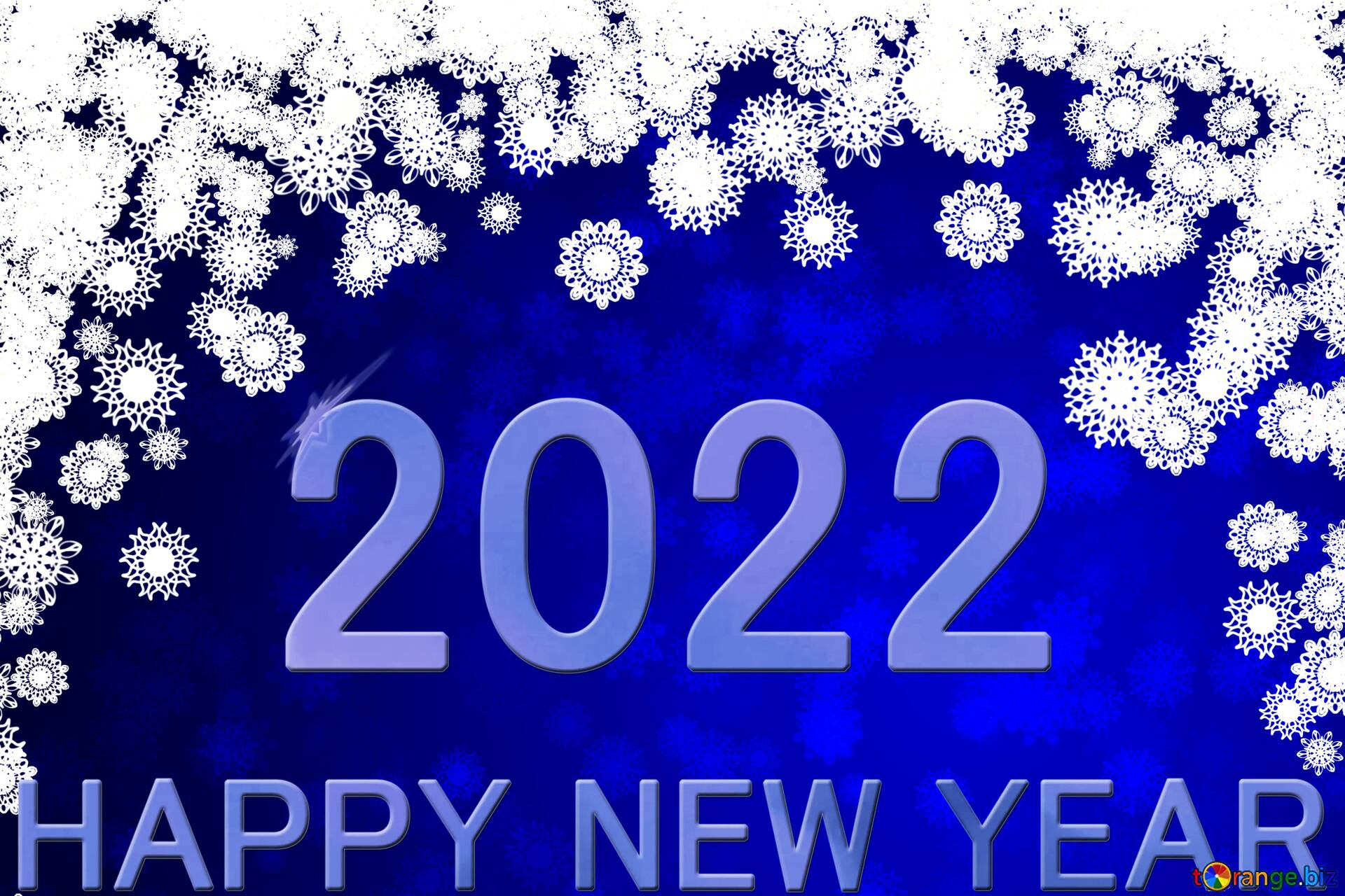 Picture Blue Background Christmas And New Year Happy
