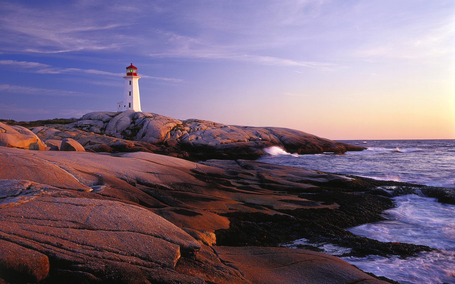Wallpaper Peggys Point Lighthouse Halifax Nova Scotia Canada