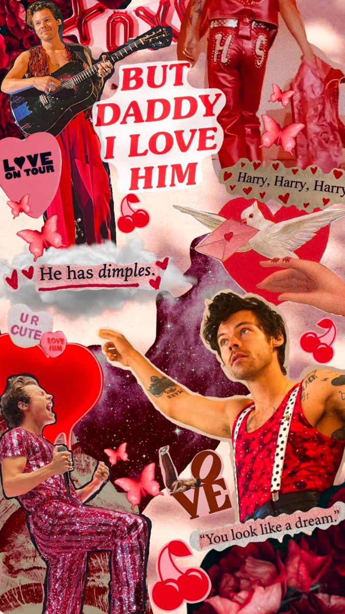 Harry Styles Collage Wallpaper