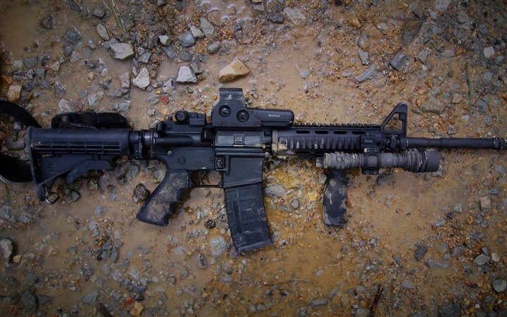 Ar The United States 56mm Caliber M16 Rifle Desktop Wallpaper
