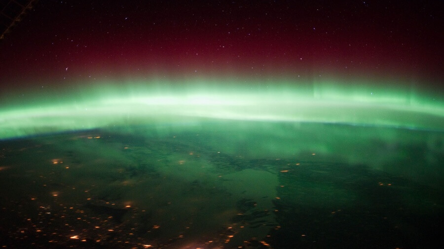 Aurora Borealis Over Canada From International Space Station 4k