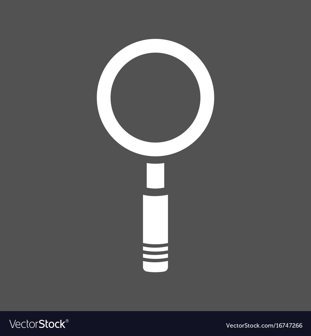 Free download Magnifying glass icon on a dark background Vector Image