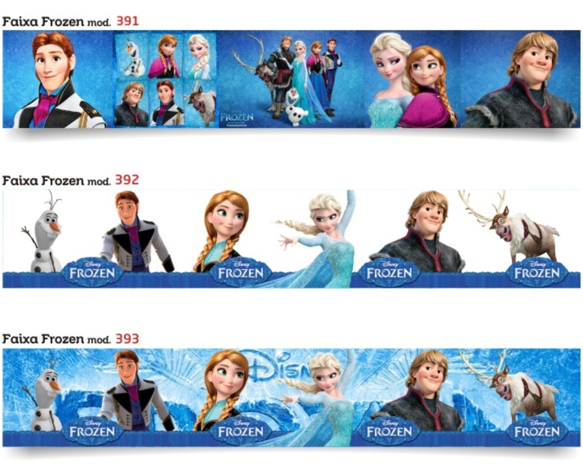 Faixa Border Decorativo De Parede Disney Frozen
