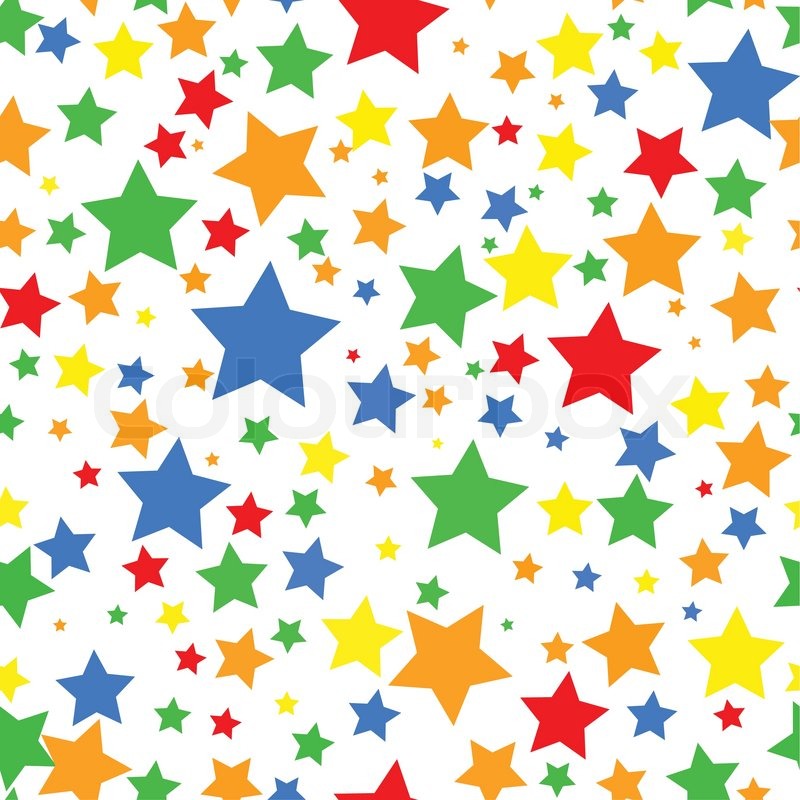 Colorful Stars Background With