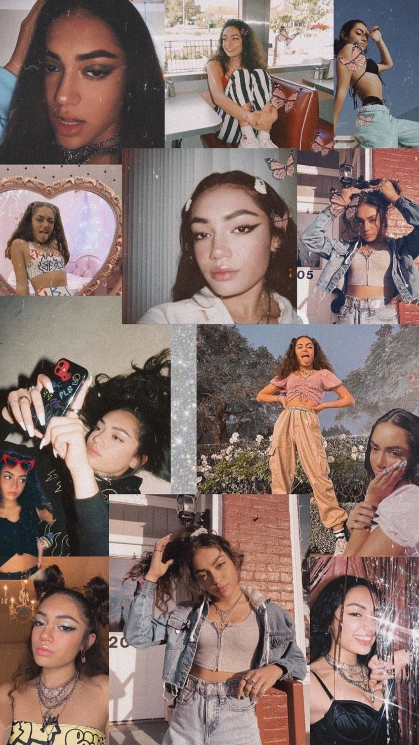 Famous Tiktokers Avani Gregg Collage Gpkuj6hpifp4ncsg Wallpaper
