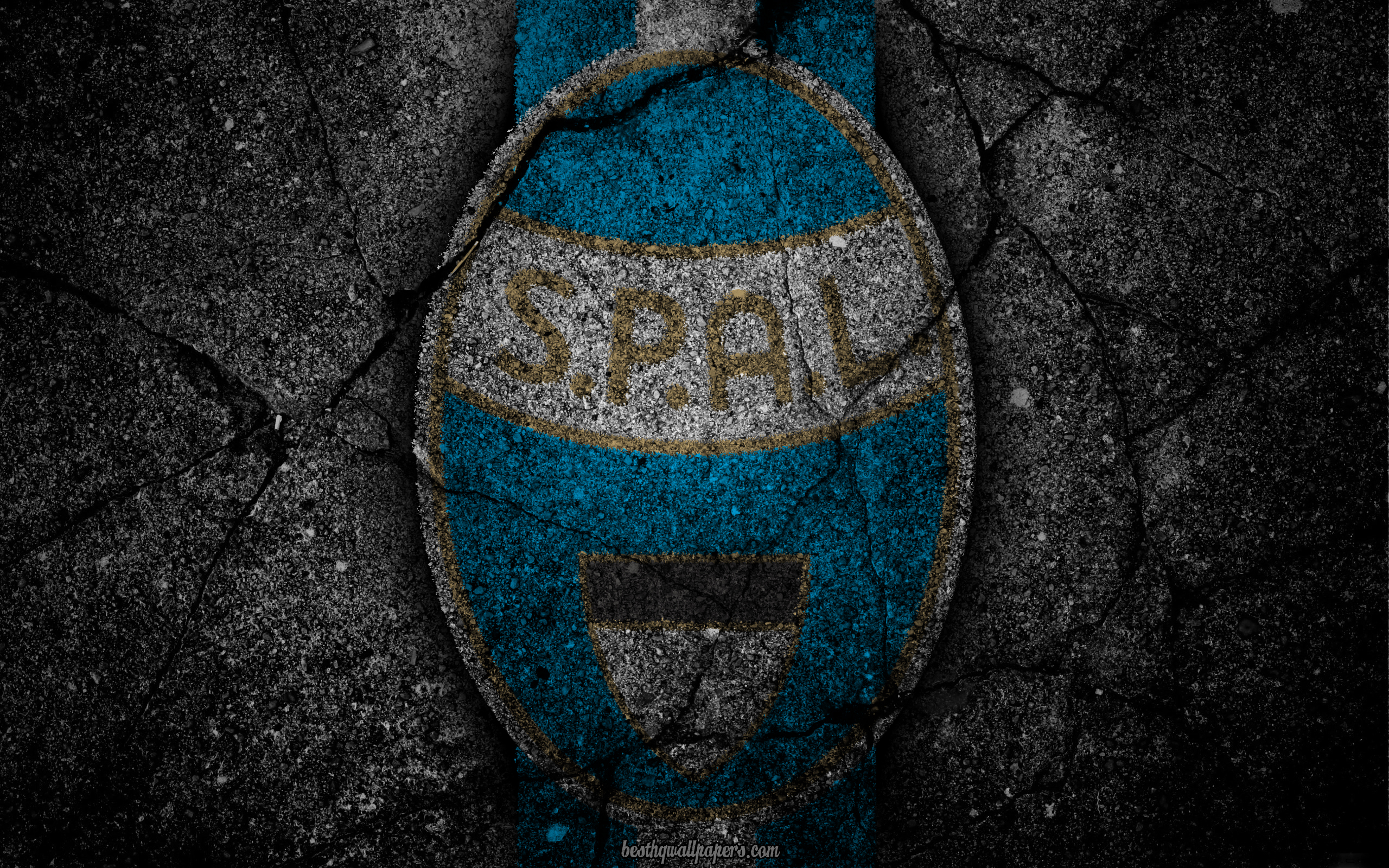 Wallpaper Spal Logo Art Serie A Soccer Football