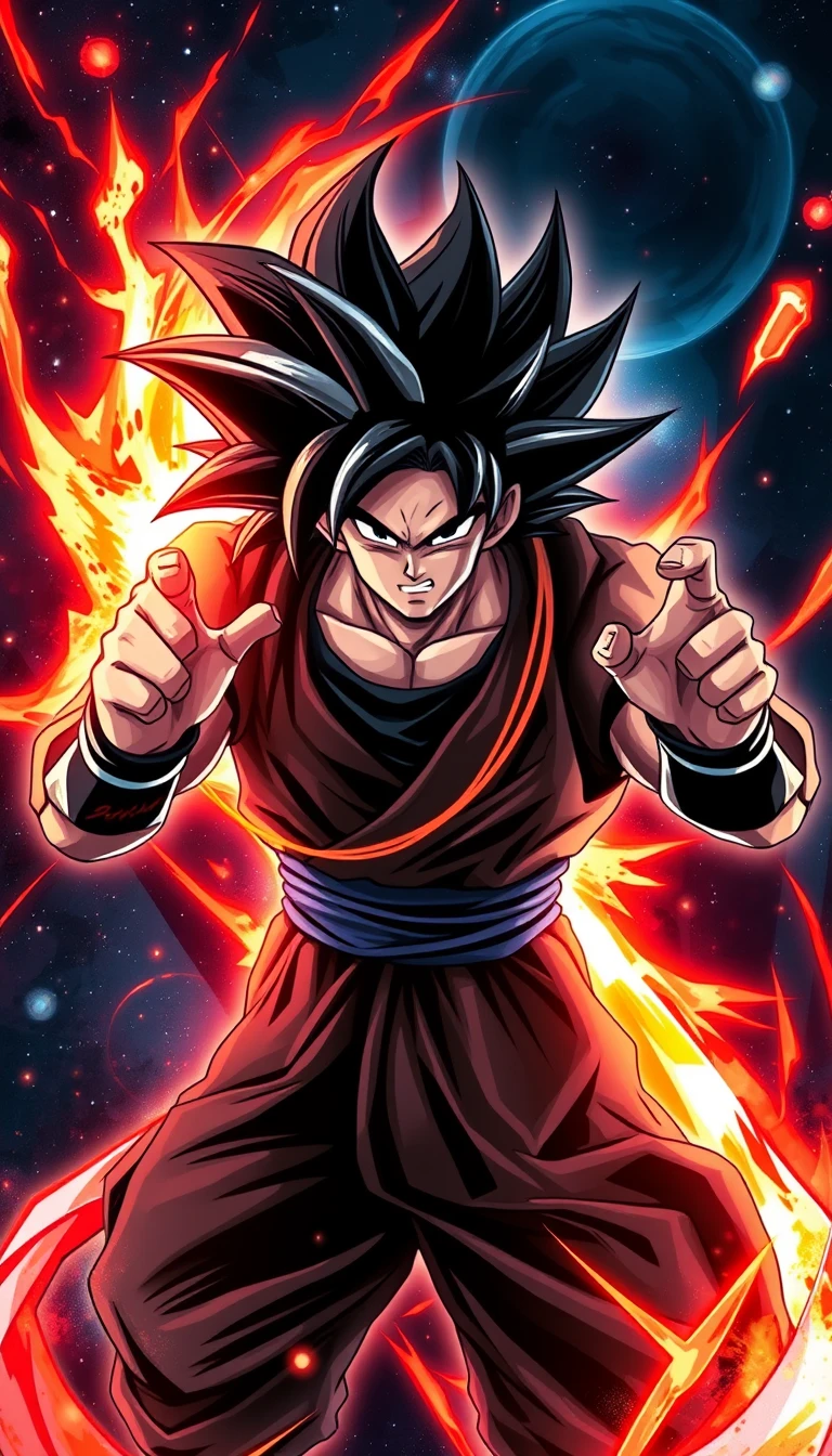 Black Goku Mobile Wallpaper