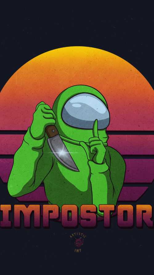 Impostor Among Us Wallpaper
