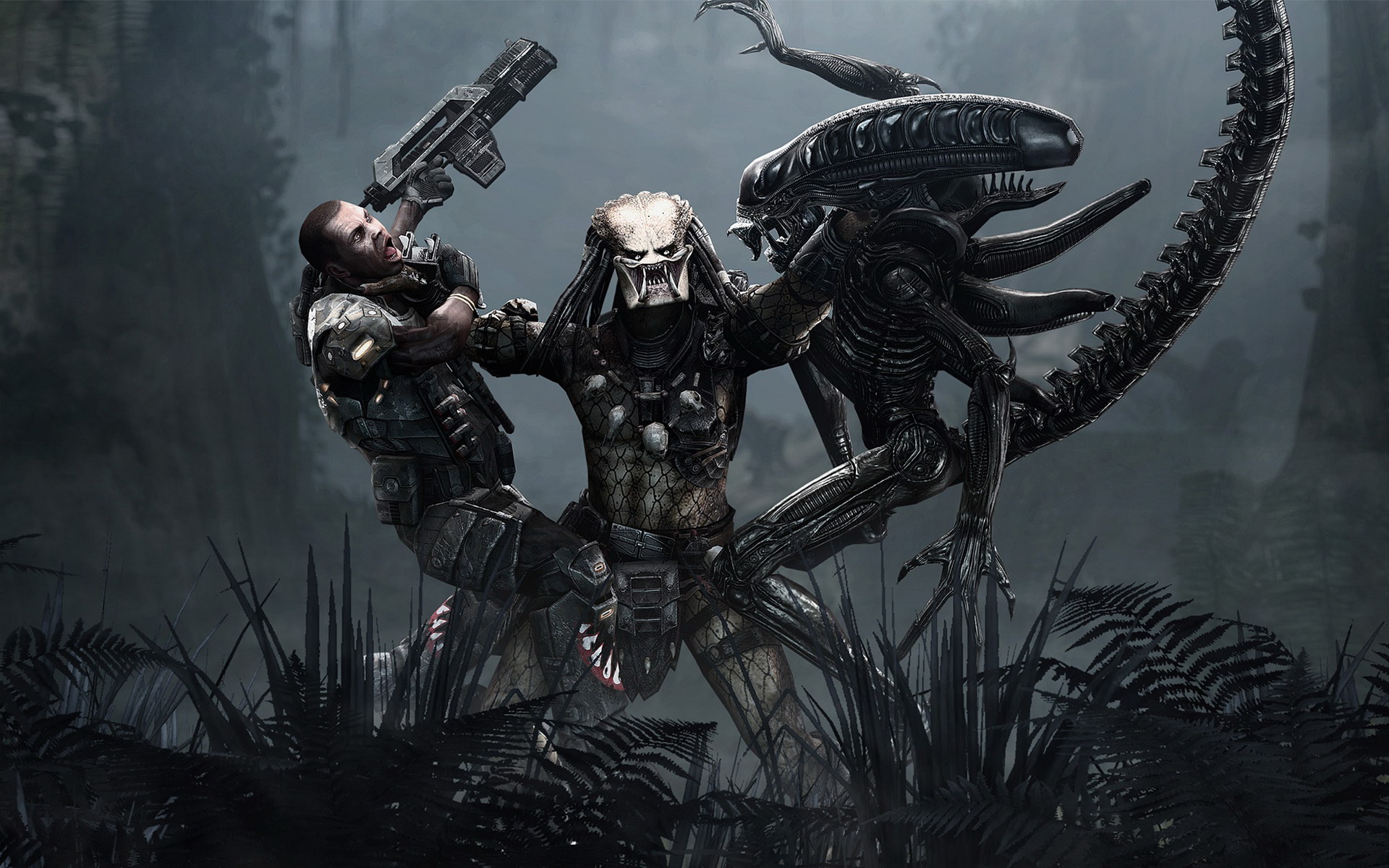 Aliens Vs Predator Game Wallpaper HD