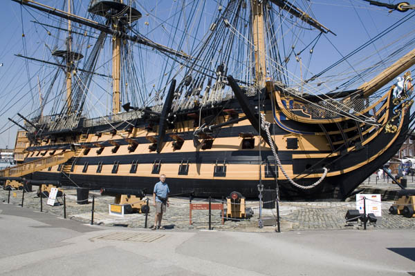 Roy With Hms Victory The Is Oldest Missioned Warship