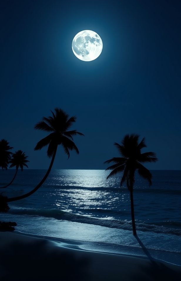 Beach Moon Wallpaper