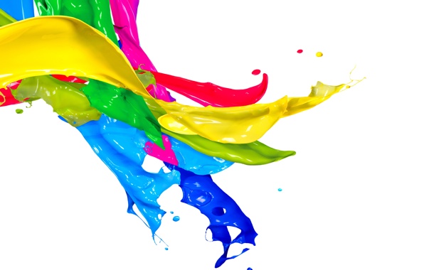 Paint Splash Colors Design Spray Drops Wallpaper Photos