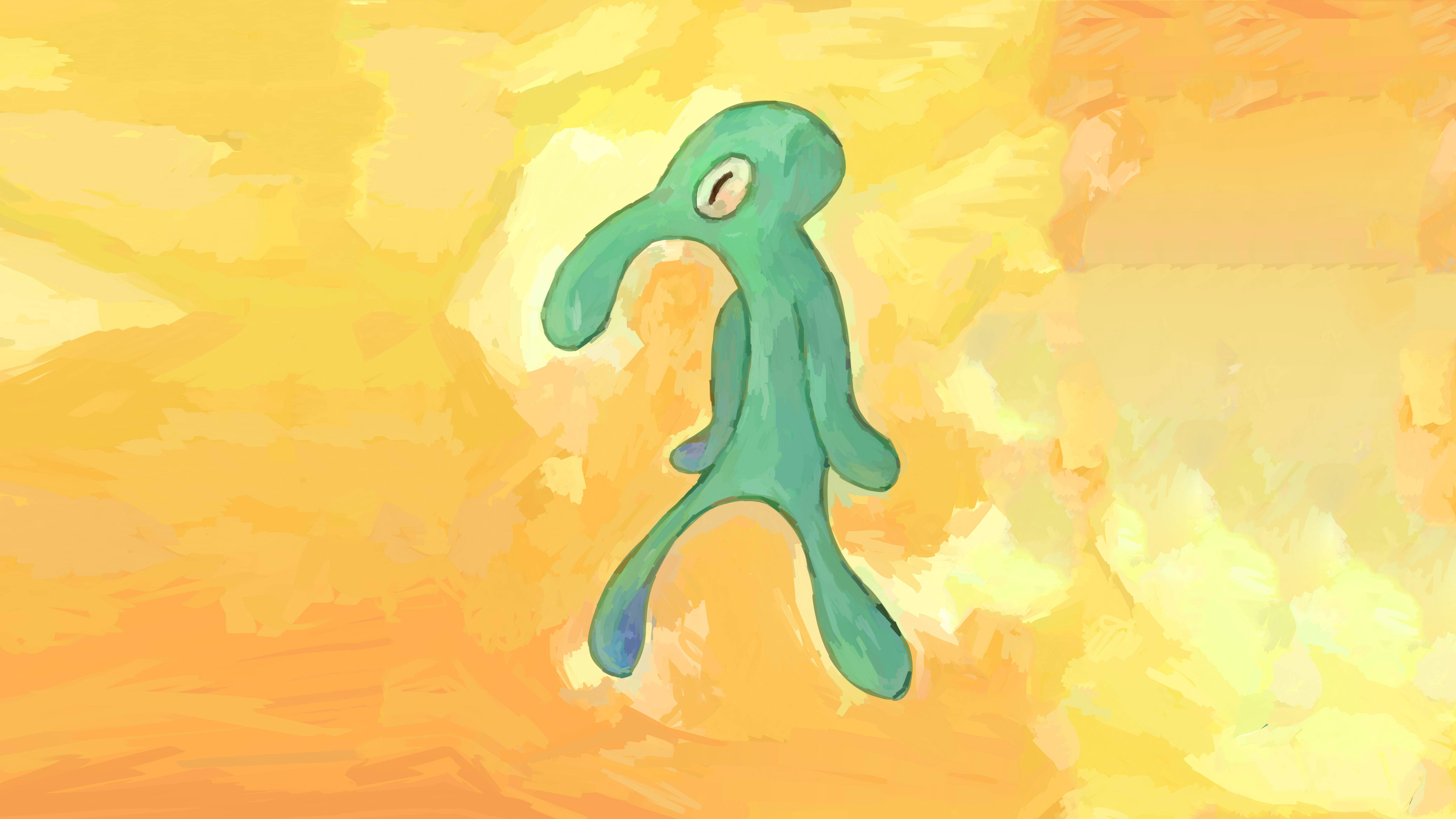 Squidward Tentakler Wallpaper Helt Gratis