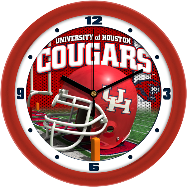 Houston Cougars 12 Football Helmet Wall Clock