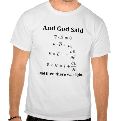 And God Said Maxwell S Equations Tee Shirt