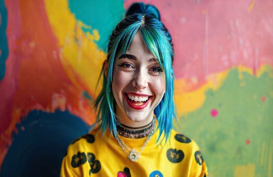 Billie Eilish Smiling Wallpaper
